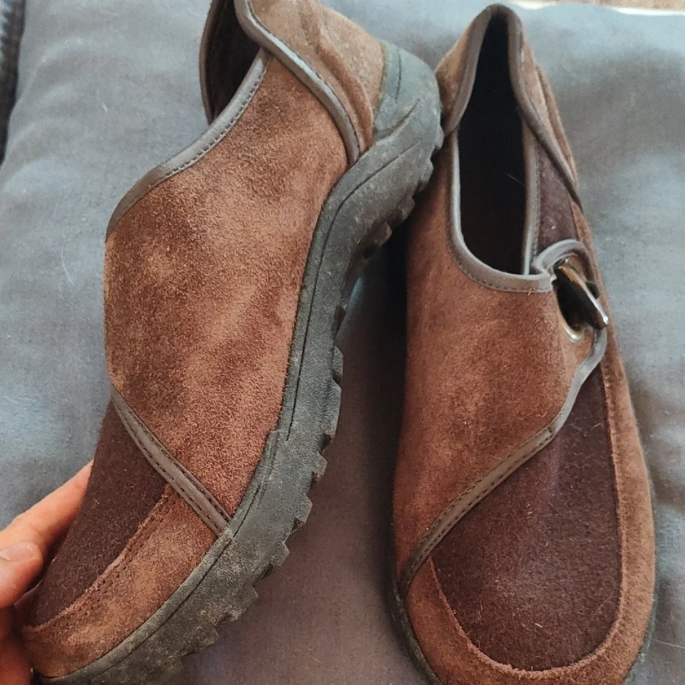 Lands' End Women's Brown Suede Flats - Picture 5 of 8